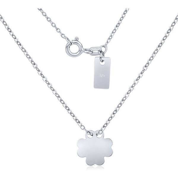 Ligot Strieborný náhrdelník s príveskom štvorlístok SMJN095EF4 46719696
