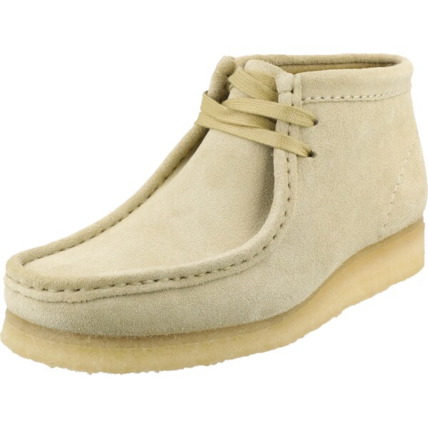 Clarks Originals Šnurovacie členkové čižmy Wallabee svetlohnedá 63261770