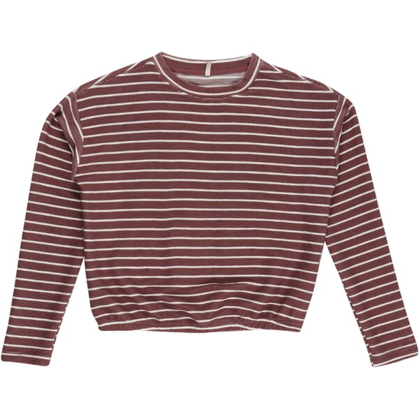 ONLY GIRLS Tričko hnedá / biela 63106919