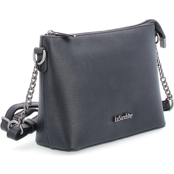 Kabelka zo syntetickej kože crossbody Le Sands čierna 9018 C 64019695