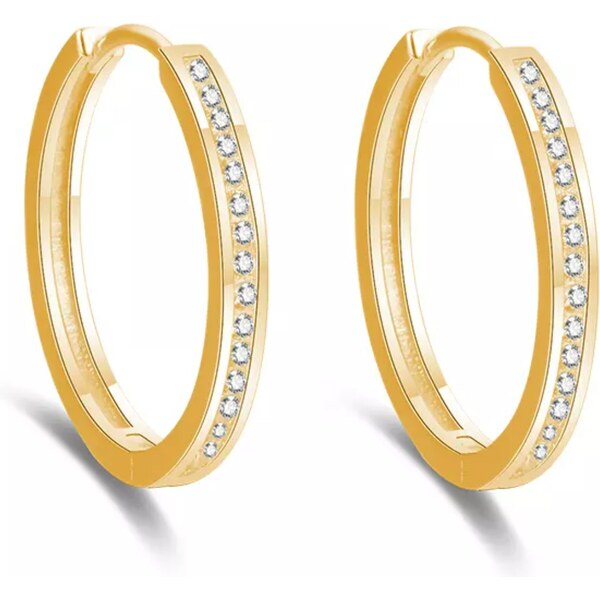 Olivie Strieborné 3cm KRUHY GOLD 7049 35987472