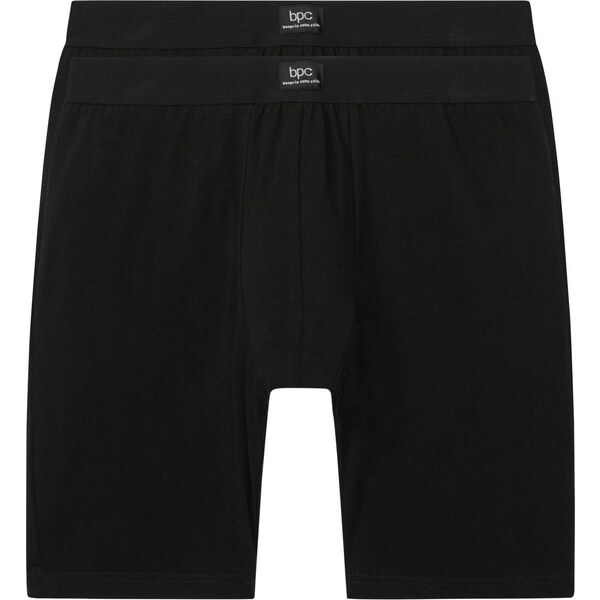 bonprix Dlhé boxerky s bavlnou (2 ks), farba čierna 45555781