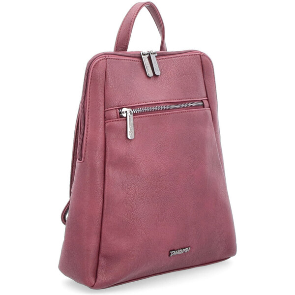 Mestský batoh zo syntetickej kože Tangerin vínová 8027 BO 64019703