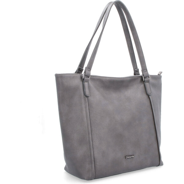 Kabelka zo syntetickej kože cez rameno Tangerin sivá 8024 TS 64019704