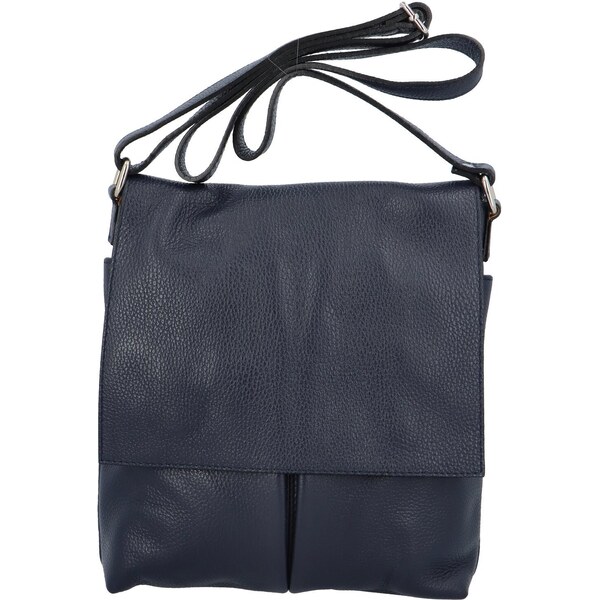 Dámska kožená kabelka tmavo modrá - ItalY Ellie tmavo modra 43102003