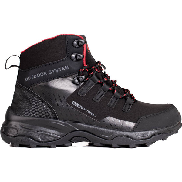 BASIC Pohodlné vysoké dámske trekové topánky 8123B/R 35137059