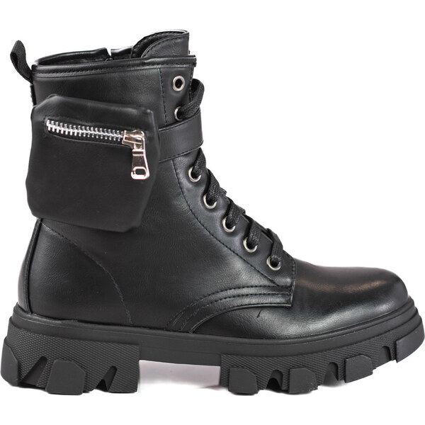 SHELOVET Čierne Workery s vreckom XJ-89A/B 66149322