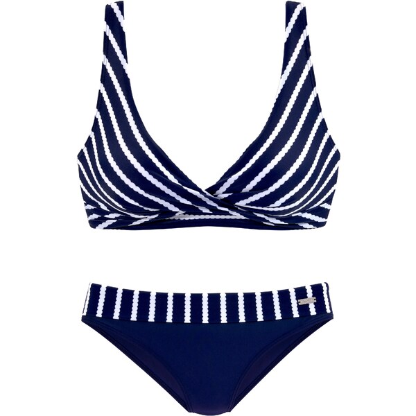 LASCANA Bikiny námornícka modrá / biela 54231289