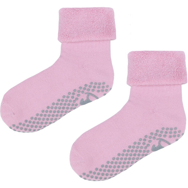 Detské teplé protišmykové ponožky Emel - SFA 100-20 -Ružová 46771241