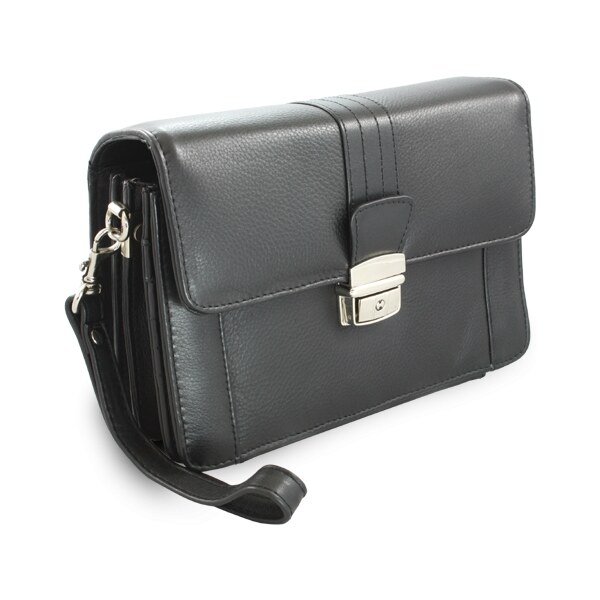 Arwel Čierna pánska kožená etue so sklápacím registrom 611-2415A-60 36559919