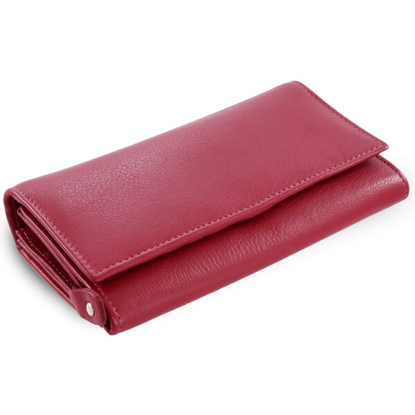 Arwel Burgundy dámska listová kožená peňaženka s poklopom 511-2120-34 36559774