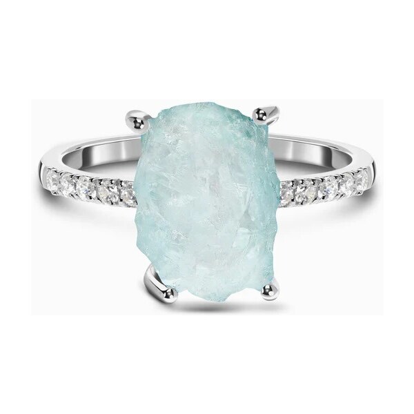 Royal Exklusive Royal Fashion strieborný rhodiovaný prsteň Raw s 41354763