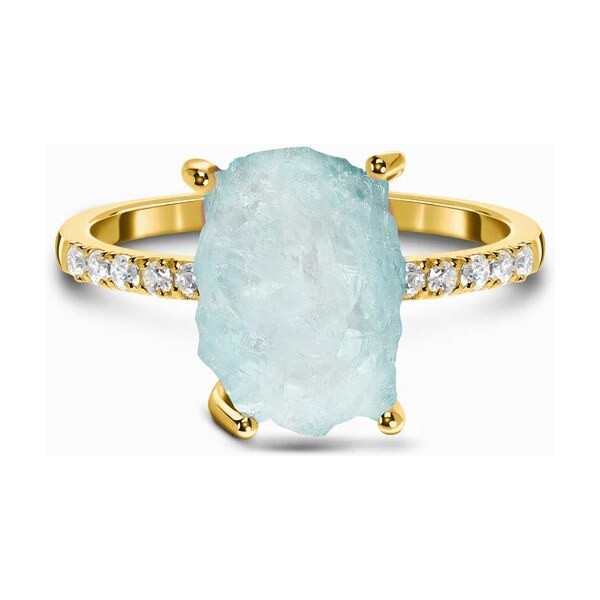 Royal Exklusive Royal Fashion prsteň Raw 14k žlté zlato Vermeil s 41478390