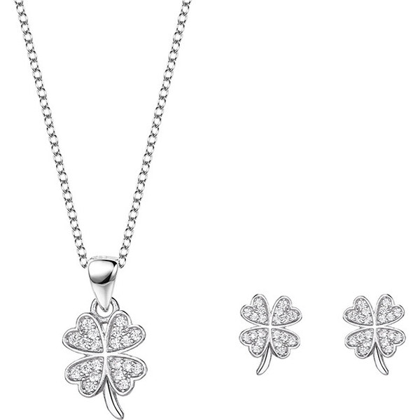 Olivie Strieborná sada šperkov ŠTVORLÍSTOK 7052 35987475