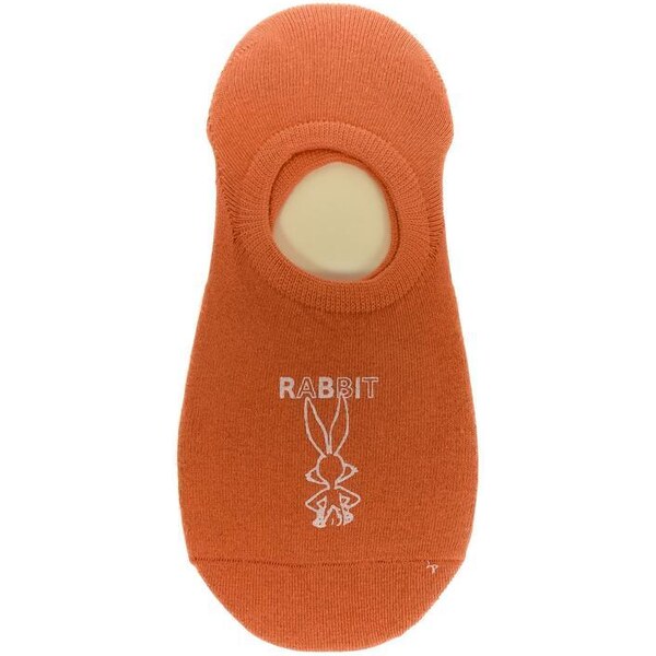 AURA.VIA Dámske oranžové ponožky RABBIT 35241012
