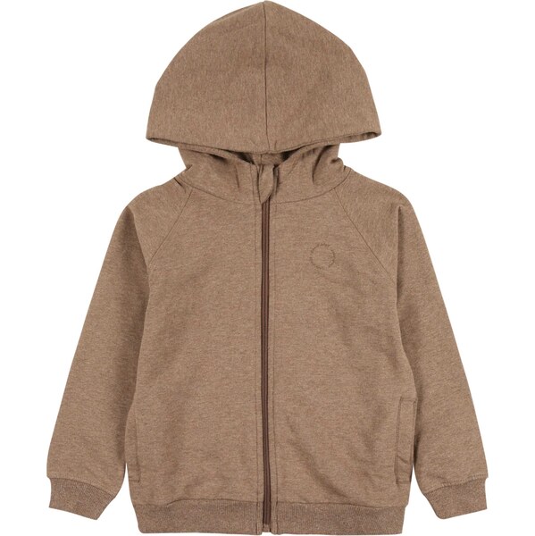 EN FANT Tepláková bunda hnedá melírovaná 62890066