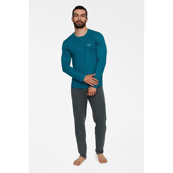 Henderson Pánske pyžamo Tact tyrkysové 57956781