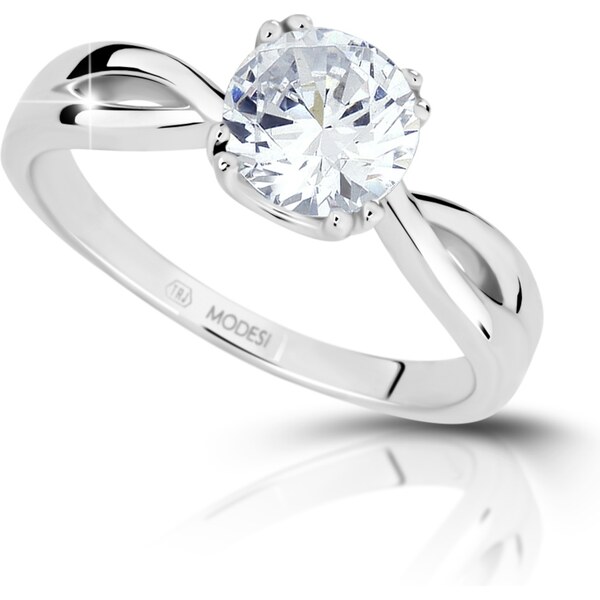 Modesi Strieborný zásnubný prsteň JA17256CZ 55 mm 66581971