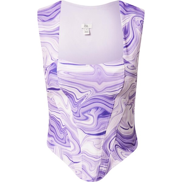 River Island Top fialová / svetlofialová / biela 54235966