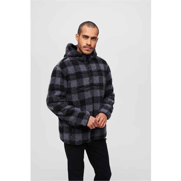Brandit Teddyfleece Worker Pullover Jacket Black/Grey 50640528
