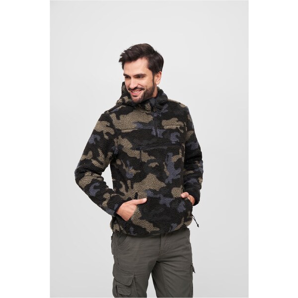 Brandit Teddyfleece Worker Pullover Jacket darkcamo 50638104
