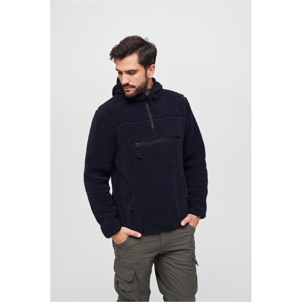 Brandit Teddyfleece Worker Pullover Jacket Dark Blue 50670287