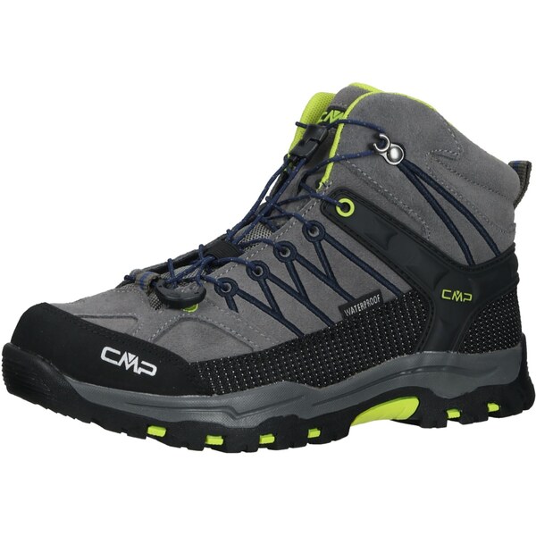 CMP Nízke čižmy Rigel Mid tmavosivá / neónovo zelená / čierna 65641192