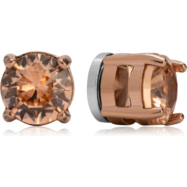 Troli Trblietavé bronzové náušnice s magnetom 2v1 (pecky, mini brošňa) 66593802