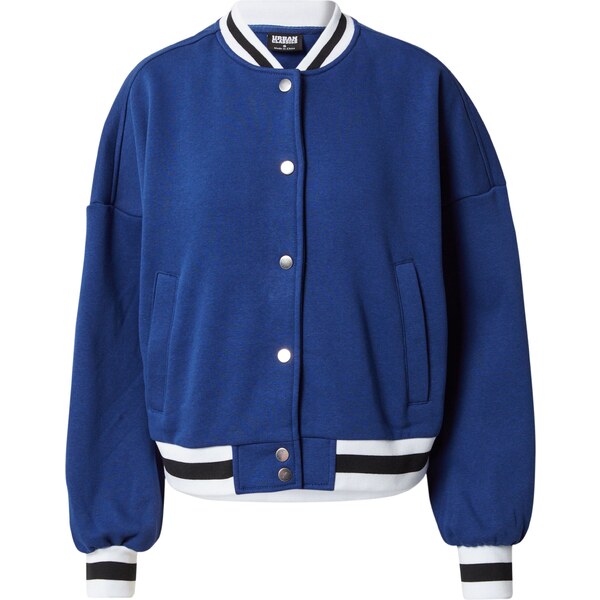 Urban Classics Tepláková bunda nebesky modrá / čierna / biela 35334319
