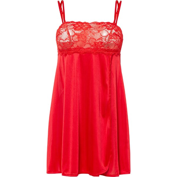 bonprix Negližé s lesklým efektom, farba červená 46547504