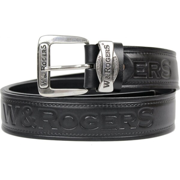 Penny Belts Pánsky kožený opasok 215-60 čierny 37585654