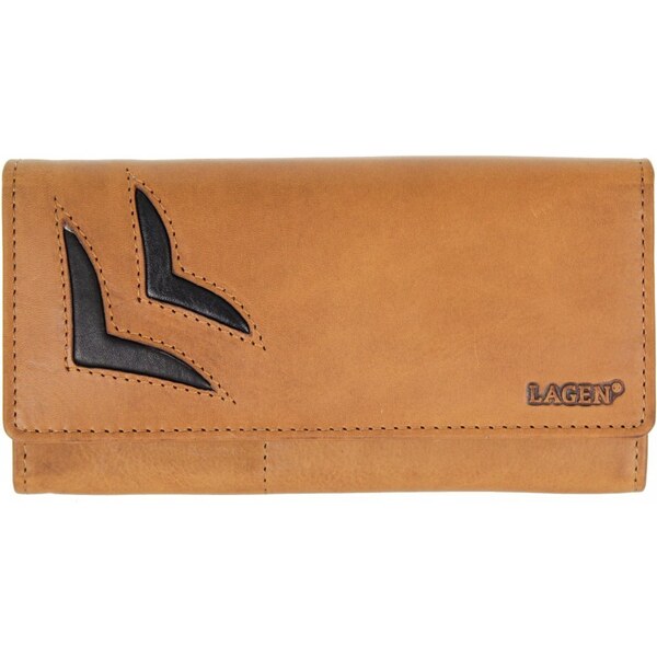 Lagen Dámska kožená peňaženka 26011/V koňak 35335825