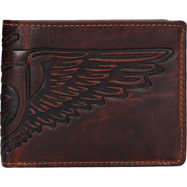 Lagen Pánska kožená peňaženka 26537 krídla - hnedá 35335817