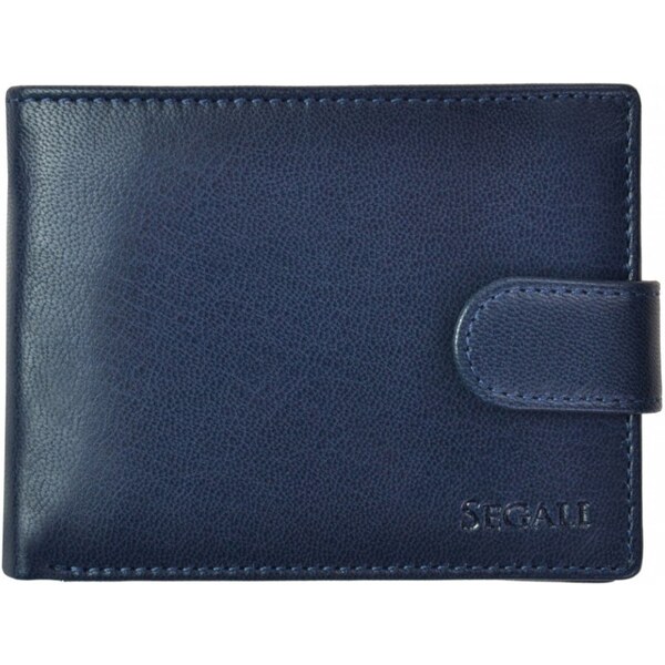 SEGALI Pánska kožená peňaženka SG-22511 modrá 35335855