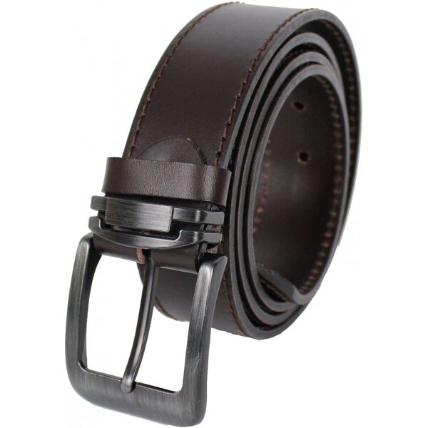 Scorteus Pánsky kožený opasok SC 20507/1 tm. hnedý 37588857