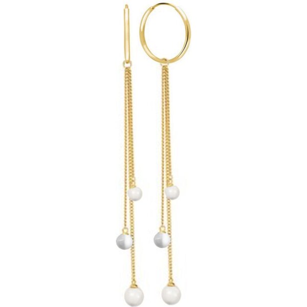 SWAROVSKI Elements Swarovski e. dlhé náušnice, kruhy Tropical Wave 35336128