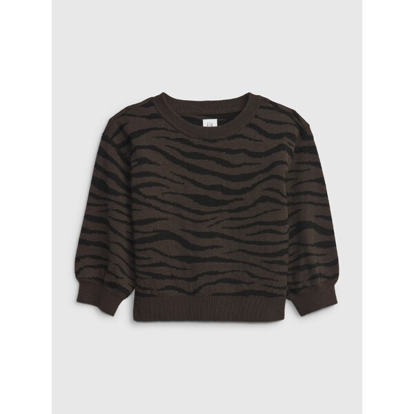 Hnedo-čierny dievčenský sveter GAP Zebra 50513088