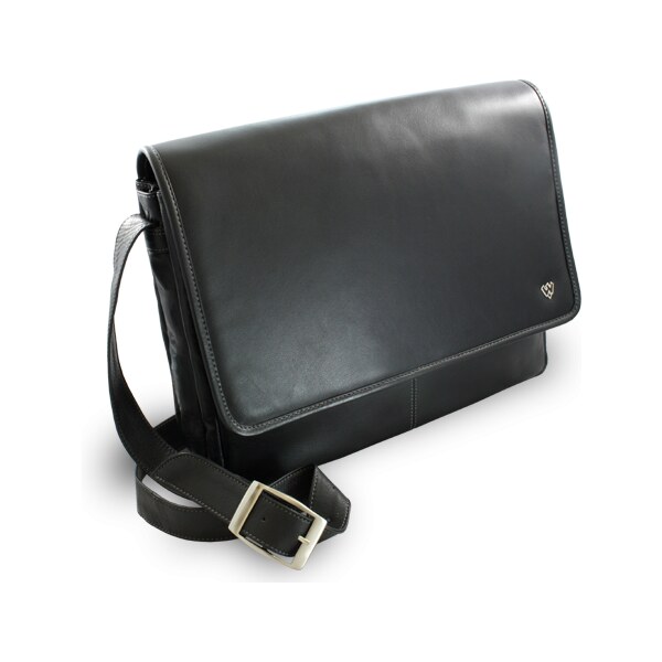 Arwel Čierna kožená taška na notebook 212-6118-60 36559765