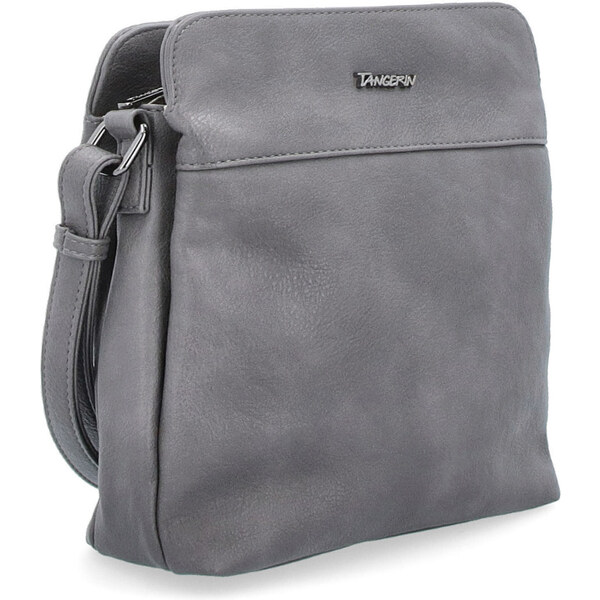 Kabelka zo syntetickej kože crossbody Tangerin sivá 8021 TS 64019716