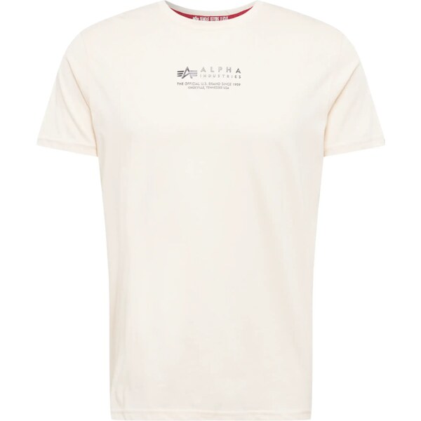 ALPHA INDUSTRIES Tričko čierna / šedobiela 66608559