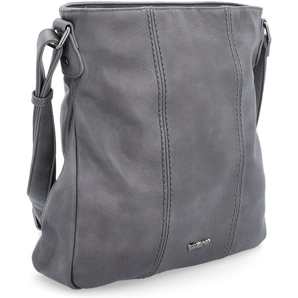 Kabelka zo syntetickej kože crossbody Tangerin sivá 8004 TS 47092305