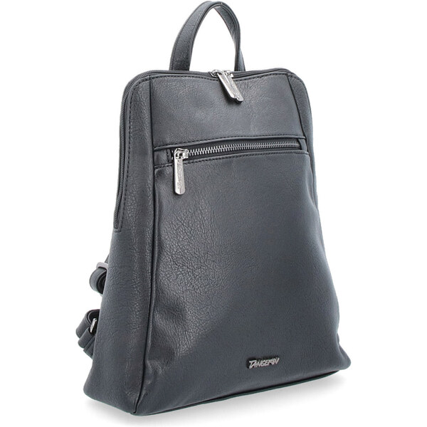Mestský batoh zo syntetickej kože Tangerin čierna 8027 C 64019719