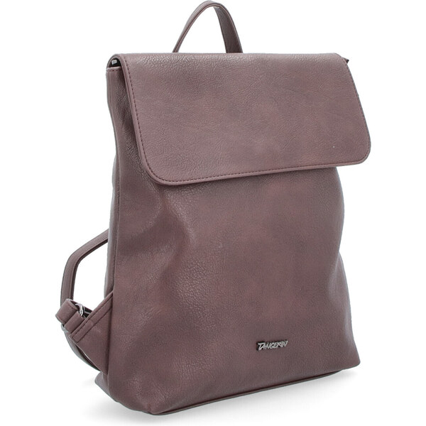 Mestský batoh zo syntetickej kože Tangerin hnedá 8009 TH 64019729