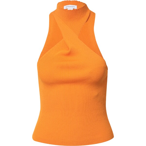 Warehouse Vyšívaný top oranžová 54236350