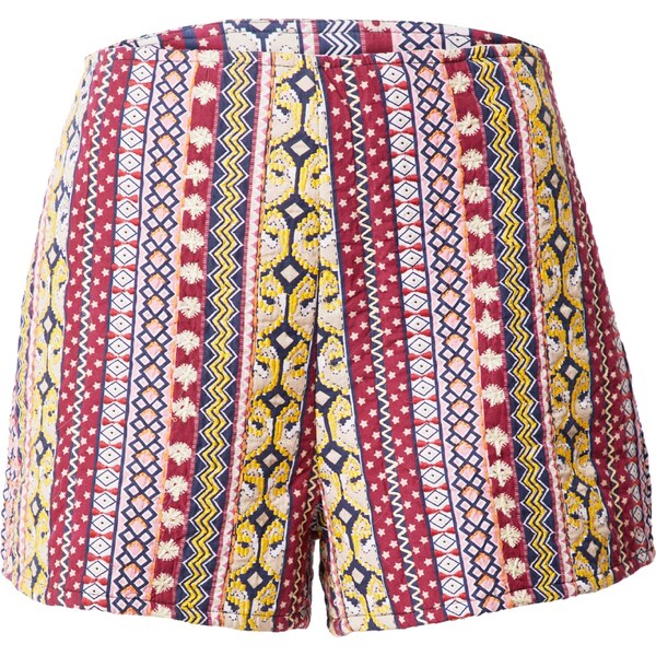 Warehouse Nohavice námornícka modrá / žltá / farba lesného ovocia / 54236351