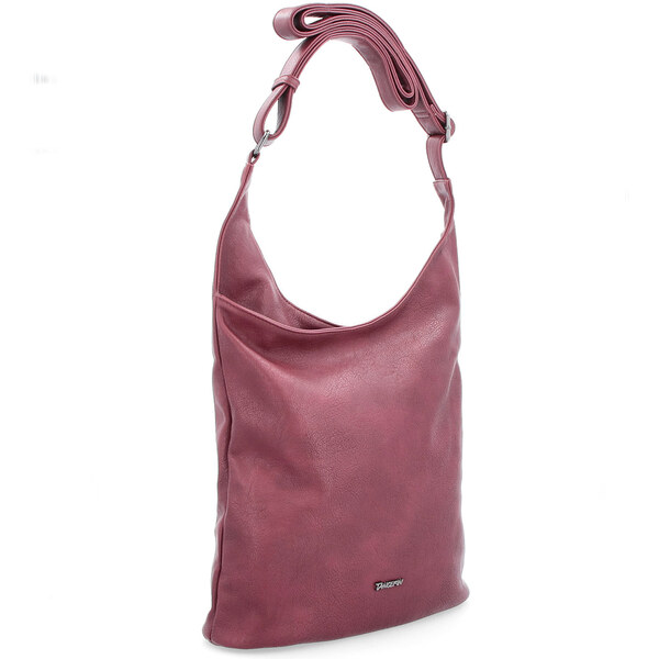 Kabelka zo syntetickej kože crossbody Tangerin vínová 8031 BO 35483011