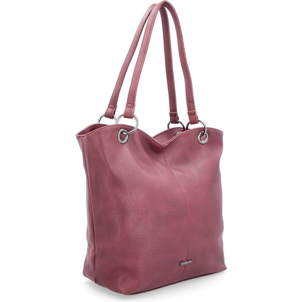 Kabelka zo syntetickej kože cez rameno Tangerin vínová 8025 BO 65117122