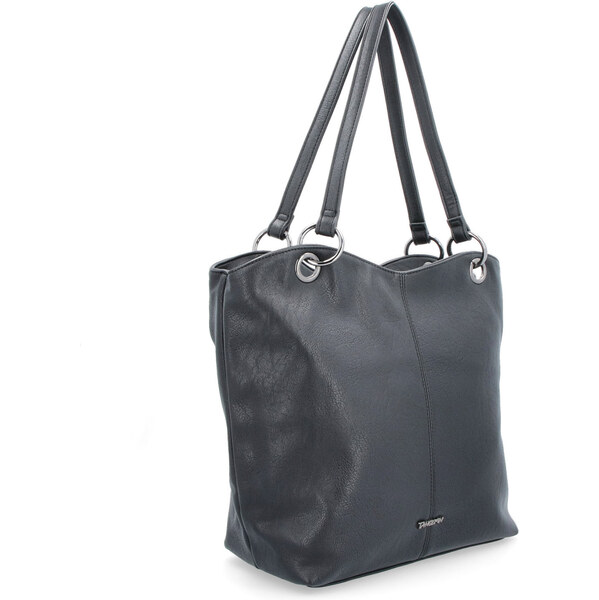 Kabelka zo syntetickej kože cez rameno Tangerin čierna 8025 C 47092289