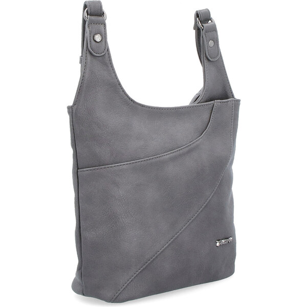 Kabelka zo syntetickej kože crossbody Tangerin sivá 8026 TS 64019720