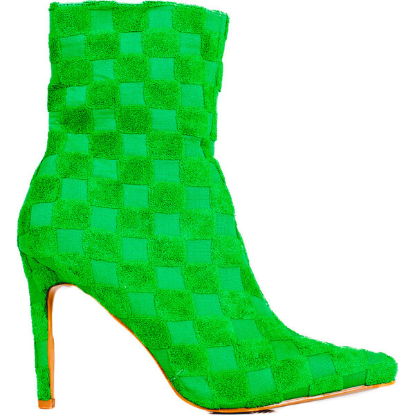 SHELOVET Nízke zelené čižmy na podpätku LII-185-2GR 66148689